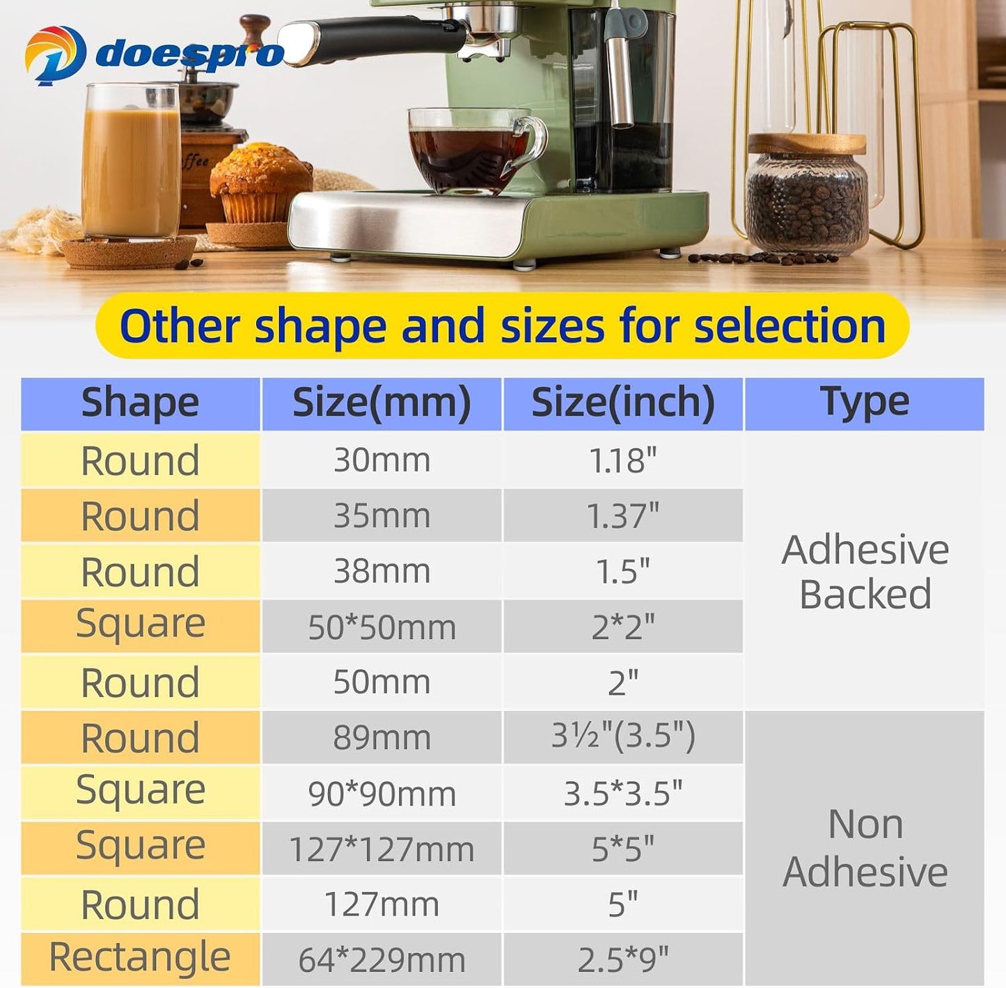 40PCS 1.4" Furniture Sliders for Hardwood Floors & Carpet, Self-Stick | PE Round Furniture Pads & Chair Glides for Hardwood Floors, Floor Protectors for Moving Furniture & Kitchen Appliances Easily