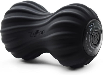 Zyllion ZMA-30 Vibrating Peanut Massage Ball Roller for Pain Relief, Orange
