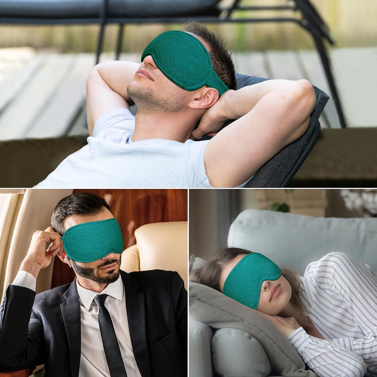 Gritin 100% Blackout Sleep Eye Mask for Women Men, Zero Pressure Sleep Mask | Ergonomic Design 3D Cutout Eye Movement and Eyelash Friendly Night Blindfold, Ultra Soft Comfortable for Sleeping