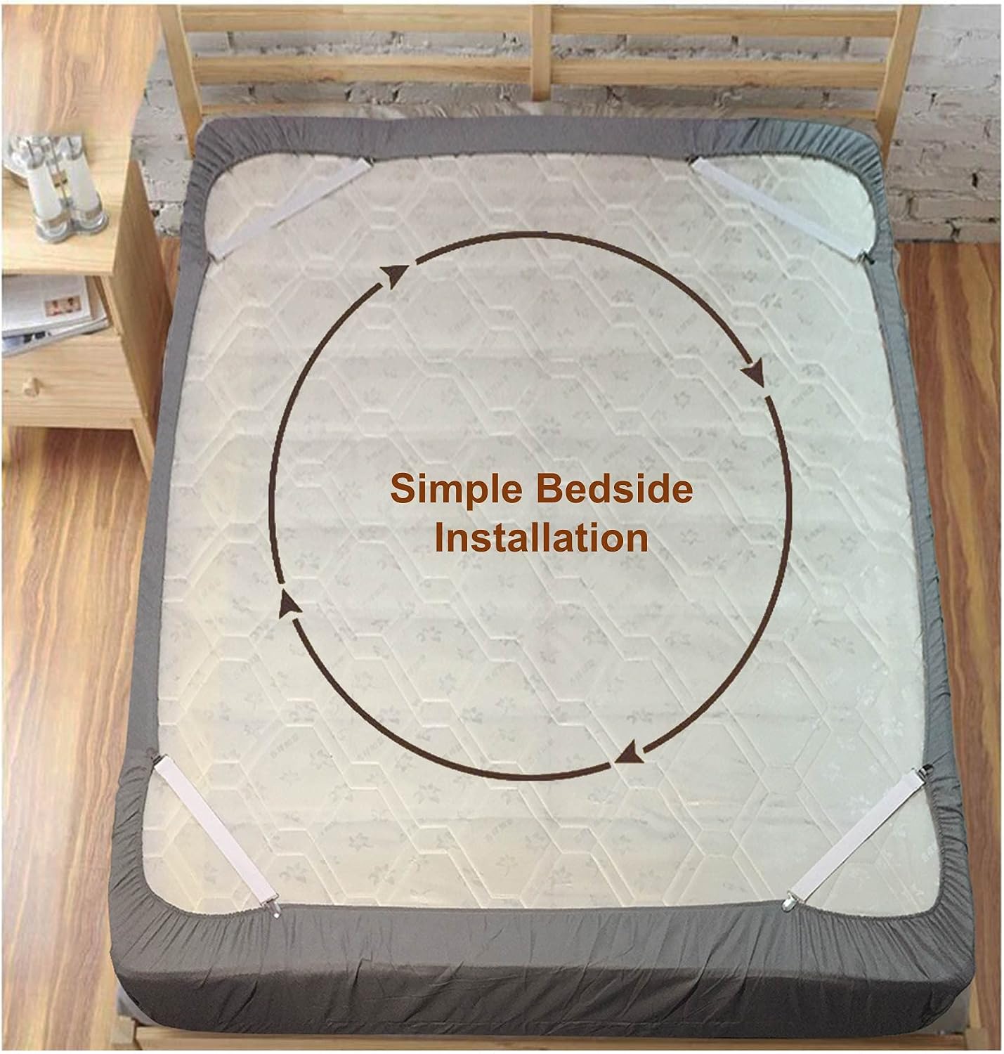RayTour Sheet Straps Bed Sheet Keeper Holder for Corners Sheet Stays Suspender Clips Fitted Sheet Holder Clips Garters Fasteners Mattress Clamps
