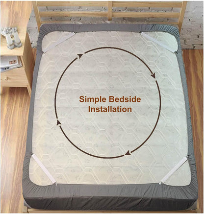 RayTour Sheet Straps Bed Sheet Keeper Holder for Corners Sheet Stays Suspender Clips Fitted Sheet Holder Clips Garters Fasteners Mattress Clamps
