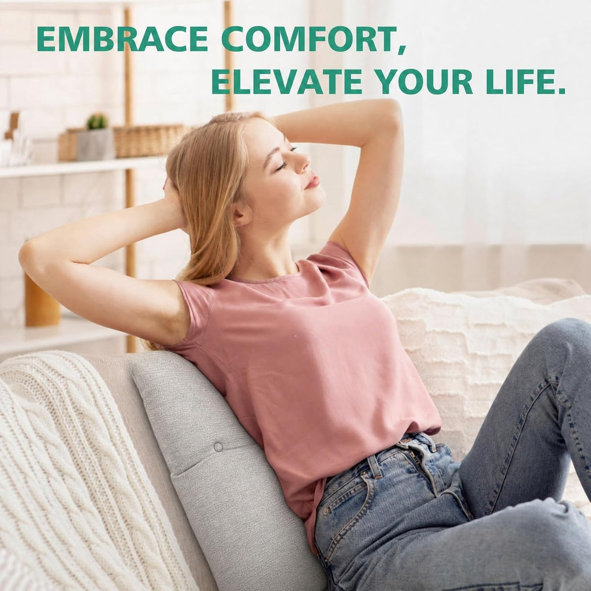 Shinnwa Lumbar Support Pillow for Office Chair, Memory Foam Back Support Pillow for Back Pain Relief, Car, Chair and Couch, 17.5x15x4.5in, Charcoal