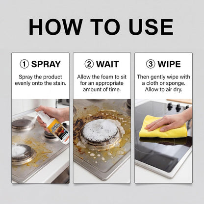 Apiastar Greasekiller Spray,300ml Greasekiller BBQ Spray,Grease killerSpray Grill Cleaner,Grill Degreaser For Outdoor Grill,Bbq Cleaner And Degreaser,for Air fryer, Kitchen, Oven (1PCS)