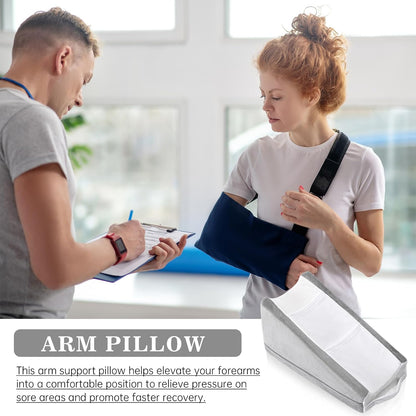 Buryeah Dark Gray Arm Elevation Pillow 2 Pocket, Plush Material