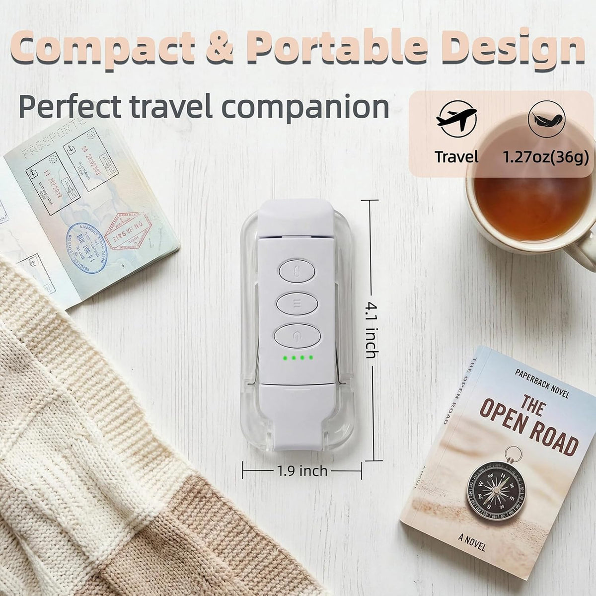 USB Rechargeable Book Light, Portable Clip-on LED Reading Light, Reading Lights for Books in Bed with 3 Amber Colors & 5 Brightness Dimmable, Compact & Long Lasting, Perfect for Book Lovers (Green)