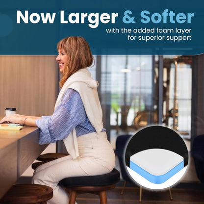 ComfiLife Ergo-Gel Airplane Seat Cushion – Travel Seat Cushion – Compact, Foldable, Portable Comfort