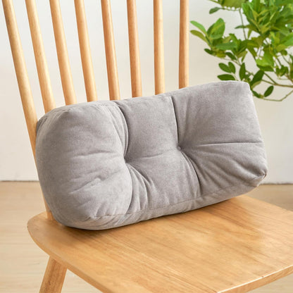 Back Pillow for Chair, Lumbar Support Pillow for Office Chair Lower Back Pain Relief Soft Cushion Car Bed Couch Sitting High Elasticity (Yellow, 35cm*16cm*20cm)