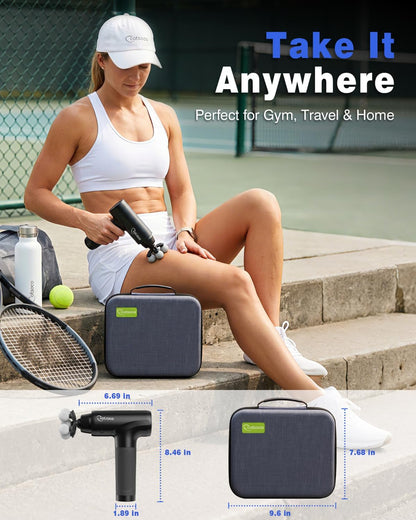 cotsoco Massage Gun Deep Tissue, Handheld Muscle Massager, Gifts for Men