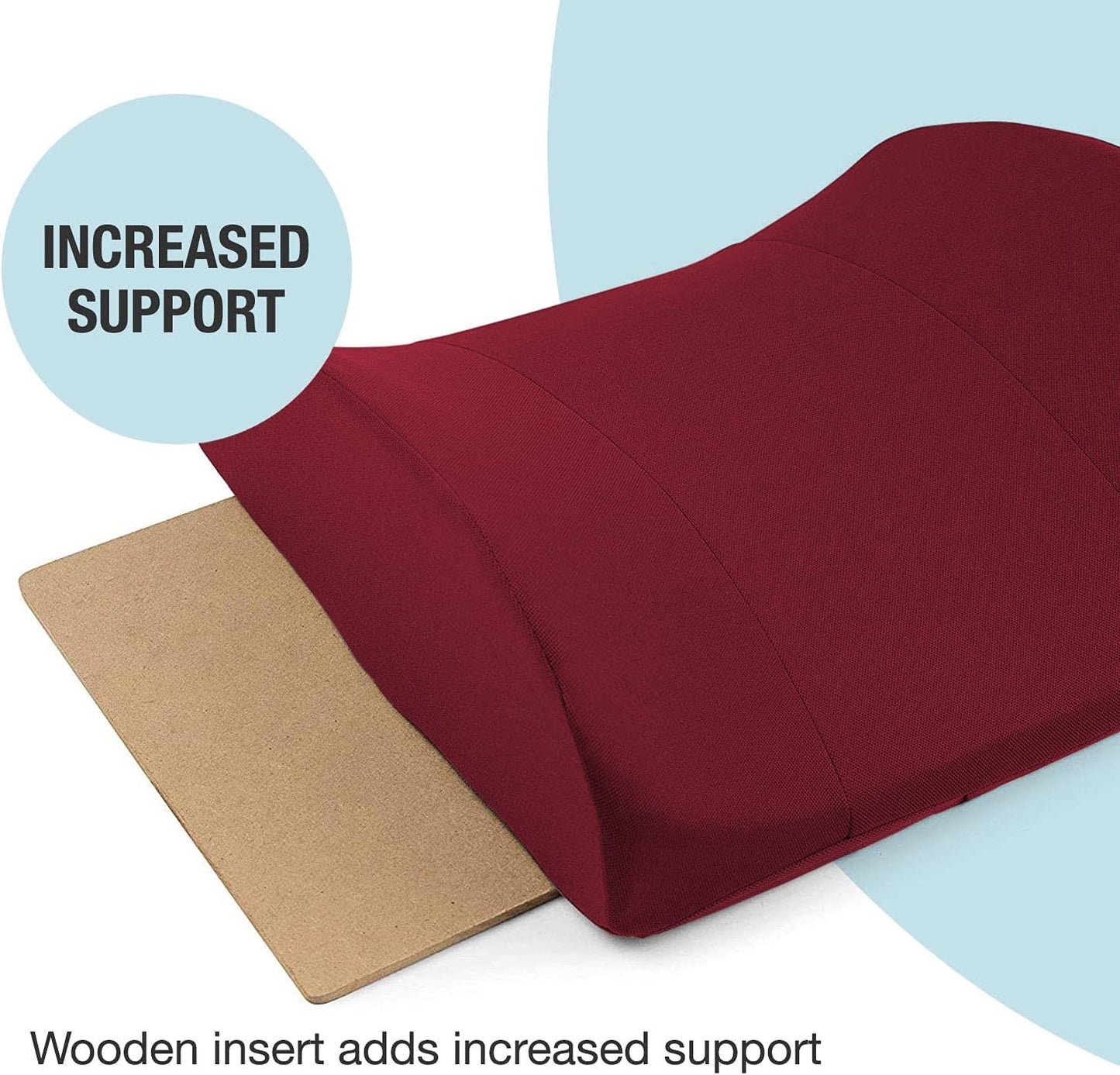 DMI Lumbar Support Pillow for Chair to Assist with Back Support with Removable Washable Cover and Firm Insert to Ease Lower Back Pain while Improving Posture, 14 x 13 x 5, Contoured Foam, Elite, Gray