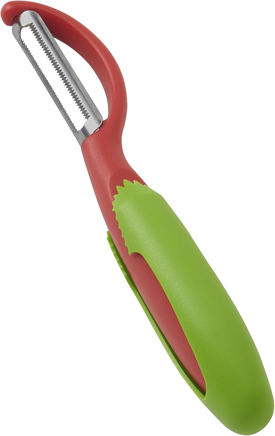 Kuhn Rikon Serrated Piranha “Swivel” Peeler 7.25” Green