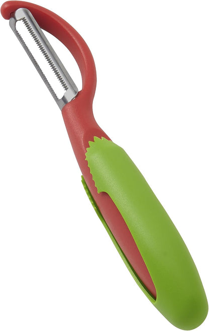Kuhn Rikon Serrated Piranha “Swivel” Peeler 7.25” Green