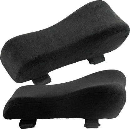 Ergonomic Office Chair Arm Pads, Memory Foam Armrest Cushions for Desk Chair Gaming Chair, Elbow Pressure Relief, 2 Pack