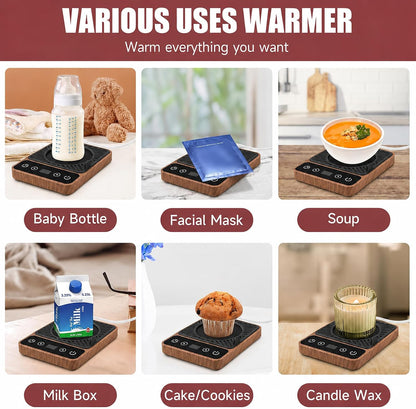 Mug Warmer - Electric Coffee Mug Warmer with Timer,Coffee Cup Warmer for Desk Auto Shut Off,Smart 6-Temperature Control, Coffee Accessories for Coffee Lovers, White | Coffee Cup Warmer for Desk Auto Shut Off,Smart 6-Temperature Control, Coffee