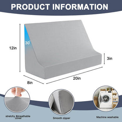 Blanket Lifter for Feet – Bed Sheet Raiser, Post-Surgery Foot Elevation Pillow with Removable Washable Cover – Leg, Knee & Ankle Pain Relief for Arthritis, Neuropathy & Recovery (White)