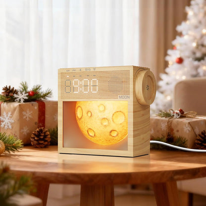 Sound Machine Alarm Clock with Sunrise Wake-Up Light, Plug-in Digital Clock | White Noise Machine with 20 Soothing Sounds for Sleeping, Dual Alarms, Snooze, Timer, Dimm Gentle Moon Night Lamp for Bedroom