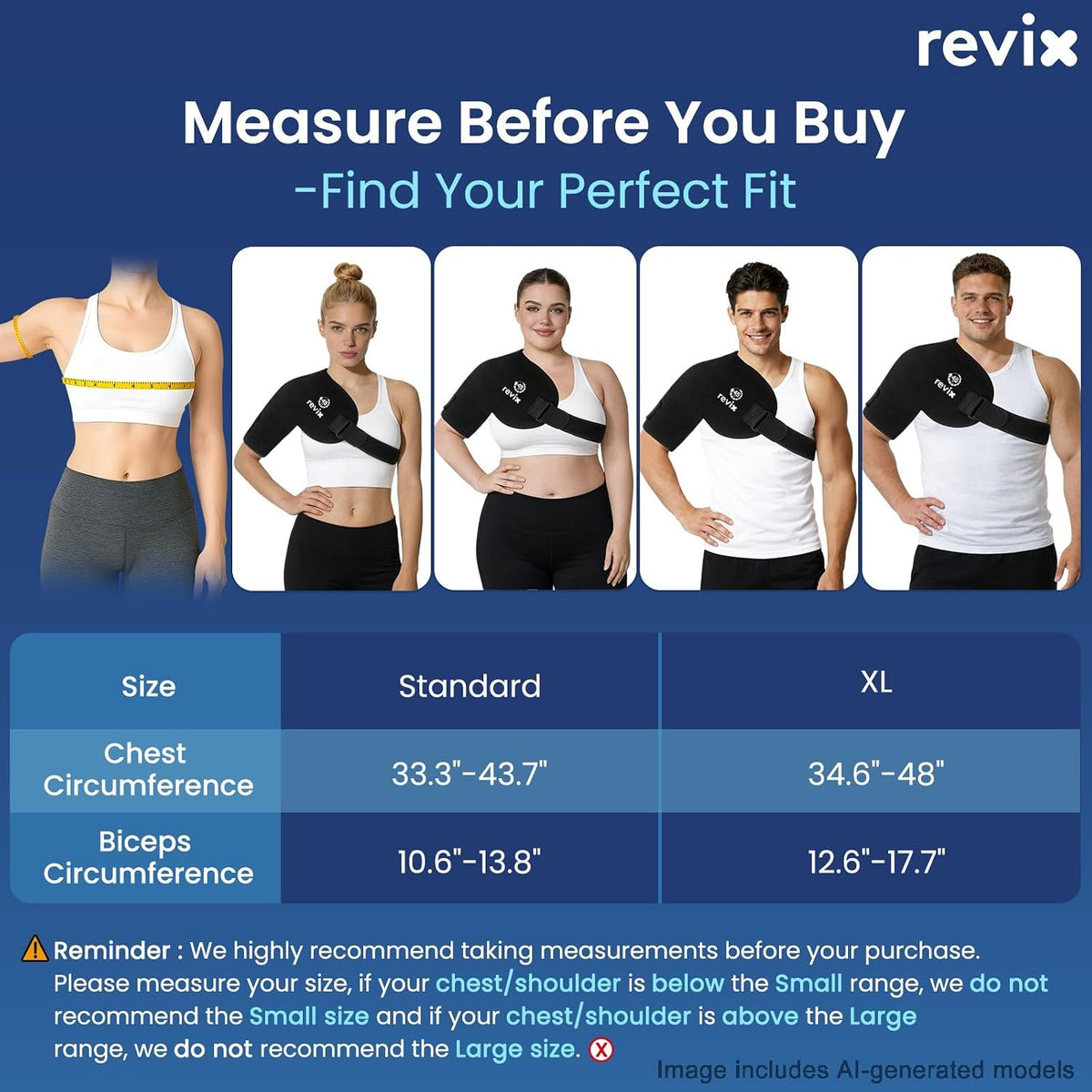 REVIX 45-Min Long-Lasting Shoulder Ice Pack Wrap for Rotator Cuff Surgery
