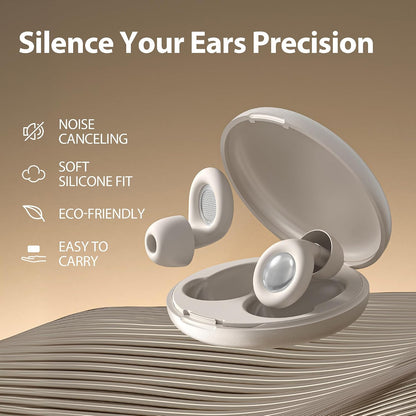 Reusable Sleep Noise-Canceling Earplugs, High-Fidelity Hearing Protection Earplugs, Ideal for Concerts, Travel, Library, Sleep, and Deep Focus Work | 20-35dB Noise Reduction(White)