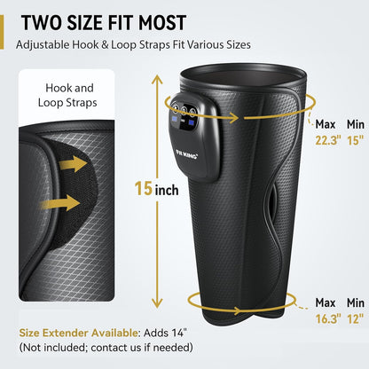 FIT KING Cordless Calf Compression Massager for Circulation and Pain Relief