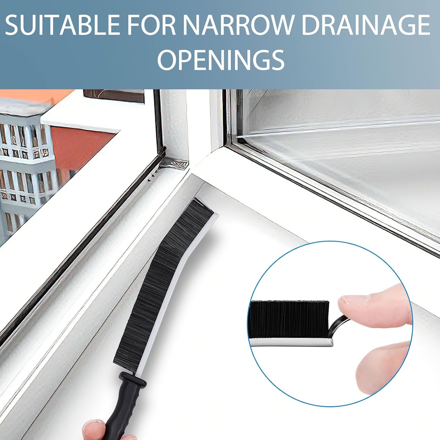 Dryer Vent Brush and Refrigerator Coil Cleaning Brush - Professional Appliance Cleaning Brush Set Dryer Vent Brush Kit with Long Handle for Lint Trap, Condenser, Radiator,grout brush for Deep Cleaning