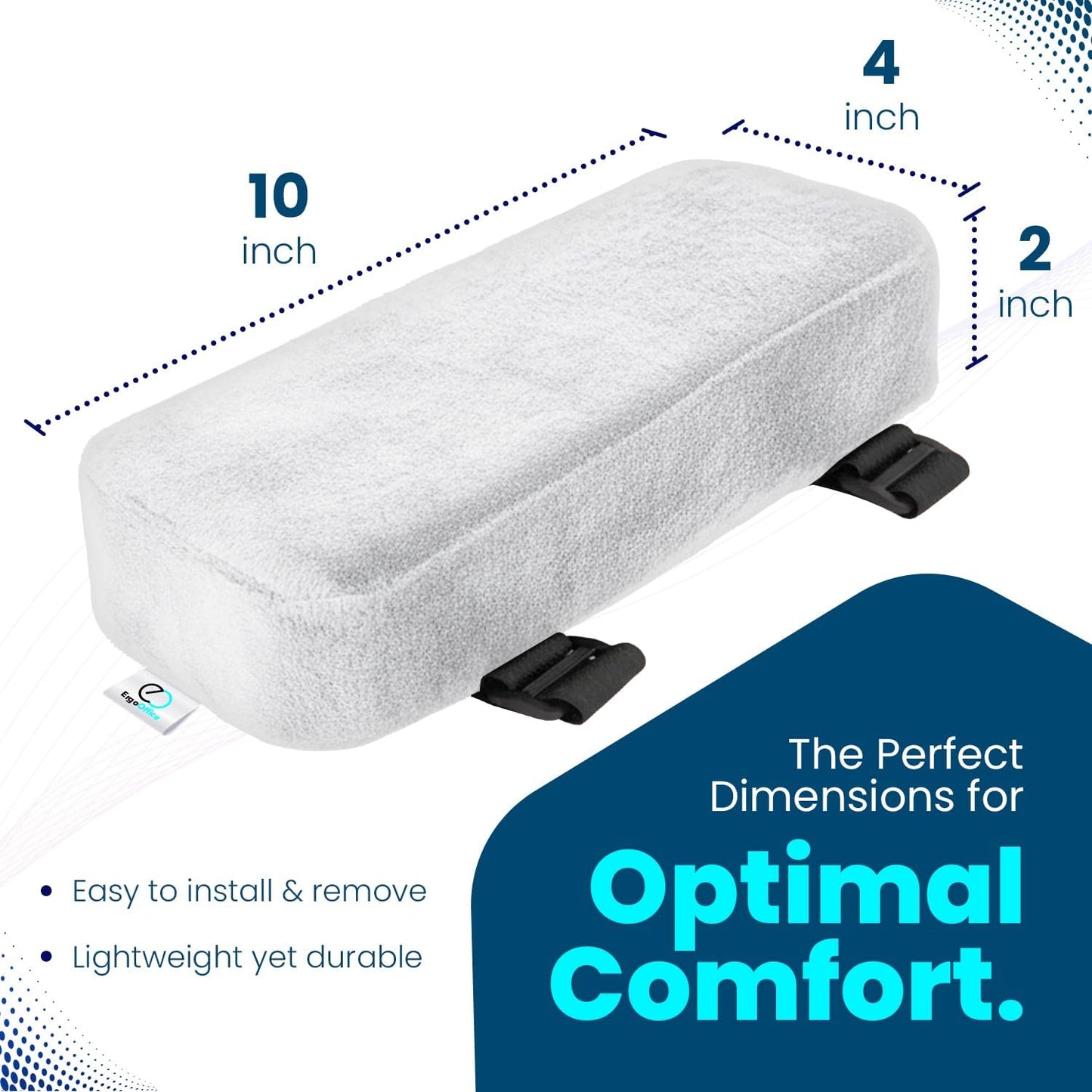 Arm Rest Cushion - Set of 2 Office Chair Arm Pads for Elbow Pain Relief - Computer Office Chair Arm Covers for Comfortable Desk Setup