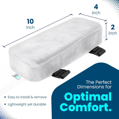 Arm Rest Cushion - Set of 2 Office Chair Arm Pads for Elbow Pain Relief - Computer Office Chair Arm Covers for Comfortable Desk Setup