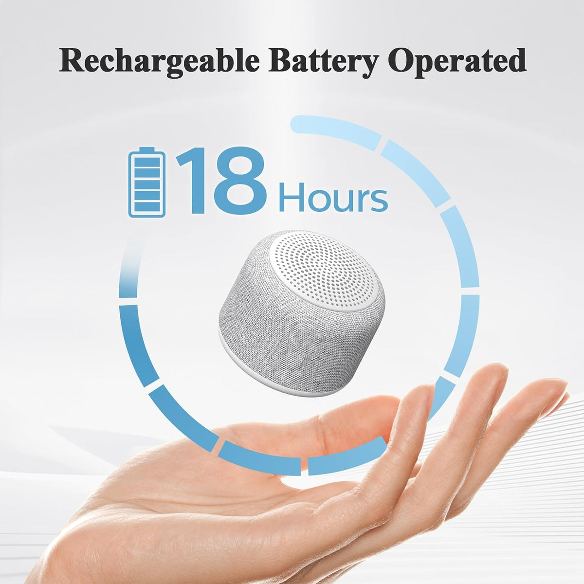 REACHER Travel White Noise Sound Machine, Small Bluetooth Speaker for Sleep