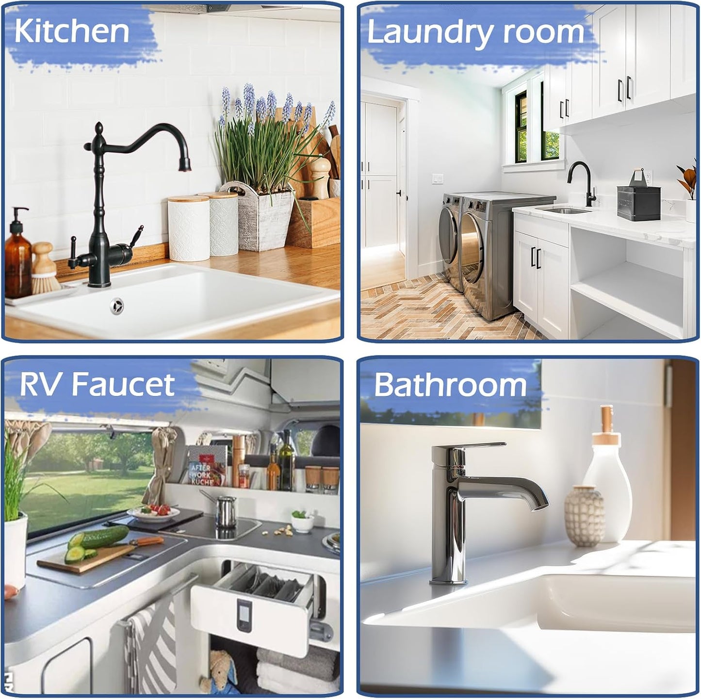 Kitchen Sink Splash Guard, 20IN Longer Silicone Faucet Guard & Draining Mat, Bathroom and Kitchen Sink Organizer, Sink Faucet Mat Water Splash Guard Behind Faucet Accessories Gadget, 20” x 5.5”, White