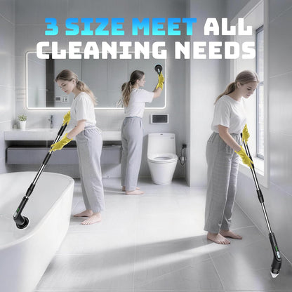 Highyes Electric Spin Scrubber for Cleaning Bathroom: Cordless Power Shower Scrubber - Electric Cleaning Brush for Tile Tub