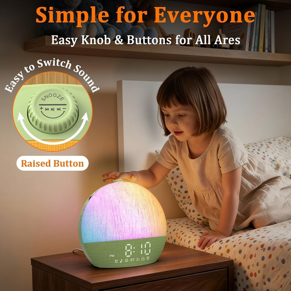 Sunrise Alarm Clock with Sound Machine - Natural Wake-Up Gradual Light
