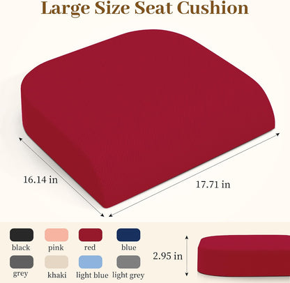 TranquilRelax Memory Foam Seat Cushion for Office Chair, 3-Inch, Black