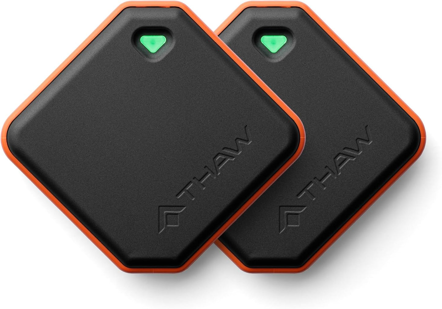 THAW Rechargeable Mini Hand Warmer | Double-Sided Heating, Up to 4 Hours, Rechargeable USB-C, Durable Impact-Resistant Construction, Integrated LED Light