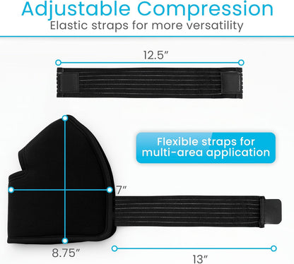 Arctic Flex Multi-Purpose Ice Pack Wrap - Reusable Gel Ice Packs for Ankle | Injuries, Hot & Cold Compression Therapy for Pain Relief, Plantar Fasciitis, Achilles Tendonitis, Knee, Elbow & Hand Pain