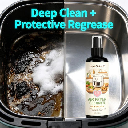 2-in-1 Air Fryer Cleaner and Degreaser Spray, Powerful Kitchen Degreaser Foam Spray, Fast and Powerful Oil-RemovingSpray, Multi-Use DegreaserSpray for Grill, Oven, Home Kitchen