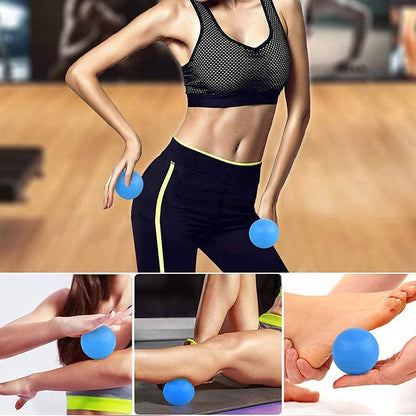 WOVTE Massage Lacrosse Ball Therapy for Sore Muscles Myofascial Release | Shoulders, Neck, Back, Foot, Body, Deep Tissue, Trigger Point, Muscle Knots, Yoga
