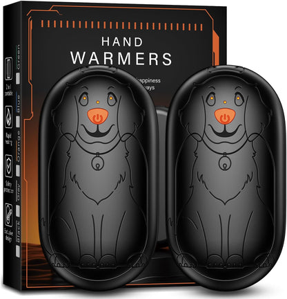 Hand Warmers Rechargeable 2 Pack, Magnetic Electric Handwarmer, 3-Level Steady Temperature, Up to 24 Hours Heating for Christmas Birthday Gifts, Hunting Essentials