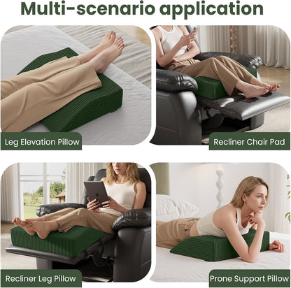 idee-home Recliner Leg Rest Cushion, Recliner Footrest Extender Pillow