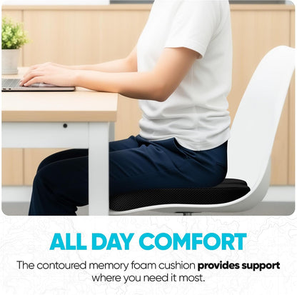 FORTEM Seat Cushion, Office Chair Cushion for Tailbone Sciatica Pain Relief