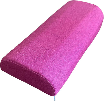 Knee Pillow Half Moon for Back Sleeping, Knee Wedge Pillow for Back Pain,Body Pillow Leg Pillow for Side Sleeping, Knee Bolster Pillow for Legs Support, Half Moon(17,45x18x10cm/18x7x4in)