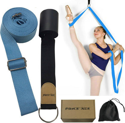 Adjustable Leg Stretcher Lengthen Ballet Stretch Band - Easy Install on Door Flexibility Stretching Leg Strap Great Cheer Dance Gymnastics Trainer Stretching Equipment Taekwondo Training