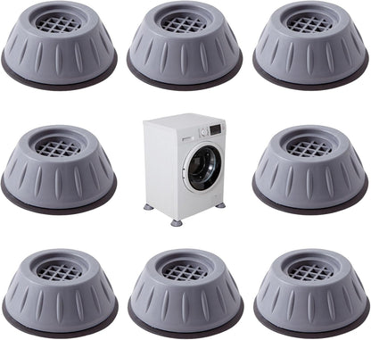 Anti-Vibration Washing Machine Feet,Floor Protector for Appliance&Furniture | 8PCS set,Anti Slip,Noise Reduction