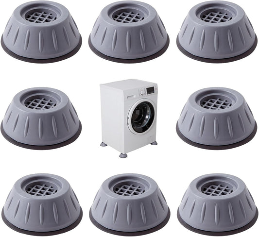 Anti-Vibration Washing Machine Feet,Floor Protector for Appliance&Furniture | 8PCS set,Anti Slip,Noise Reduction