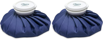 BICAREE Ice Pack for Injuries Reusable, Ice Bags Hot Water Bag for Hot & Cold Therapy and Pain Relief with Cover, No-Leak Elastic Breathable Ice Bag, Size 9"