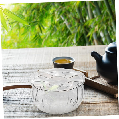 Glass Tea Warmer Elegant Transparent Design for Teapots Beverages for Desk Use Multipurpose Candle Heating Stand Easy to Clean Maintain Tea Accessories