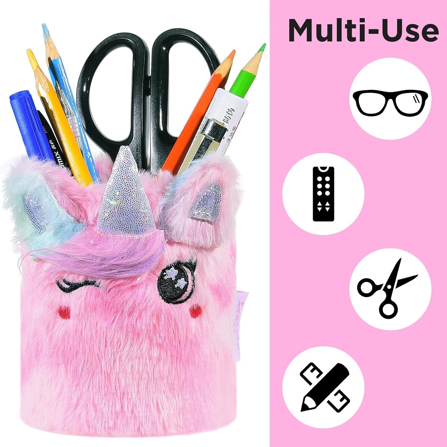Happynear Glasses Holder, Cute Eyeglass Holder, Glasses Holder for Nightstand, Desk and Dresser, Gifts for Boys and Girls