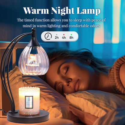 Candle Warmer Lamp with Timer and Dimmer - Electric Melter for Scented Jar Candles - Housewarming, New Home Decor