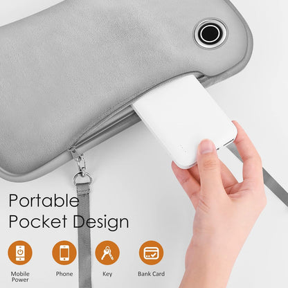 Hand Warmers Rechargeable, Portable Graphene Heated Gloves Handwarmers Bag with 10000MAH Power Bank&3 Heat Modes, Fast Electric Heating Pad Pouch for Women,Kids, Hunting,Camping
