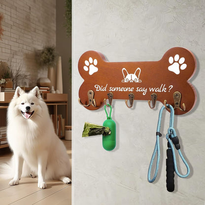 Dog Leash Holder forwall,Coat RackHooks, Mount Storage Organizer