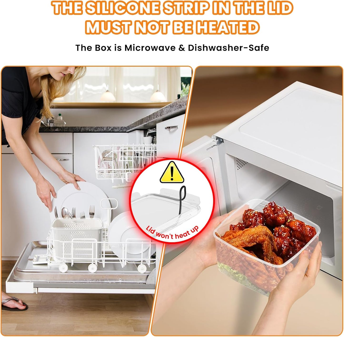 Fruit Storage Containers for Fridge - 5 PCS Poduce Containers for Fridge - with Removable Drain Basket - Keep Fruit Lettuce Berry Vegetables Meat Food Stay Fresher Longer