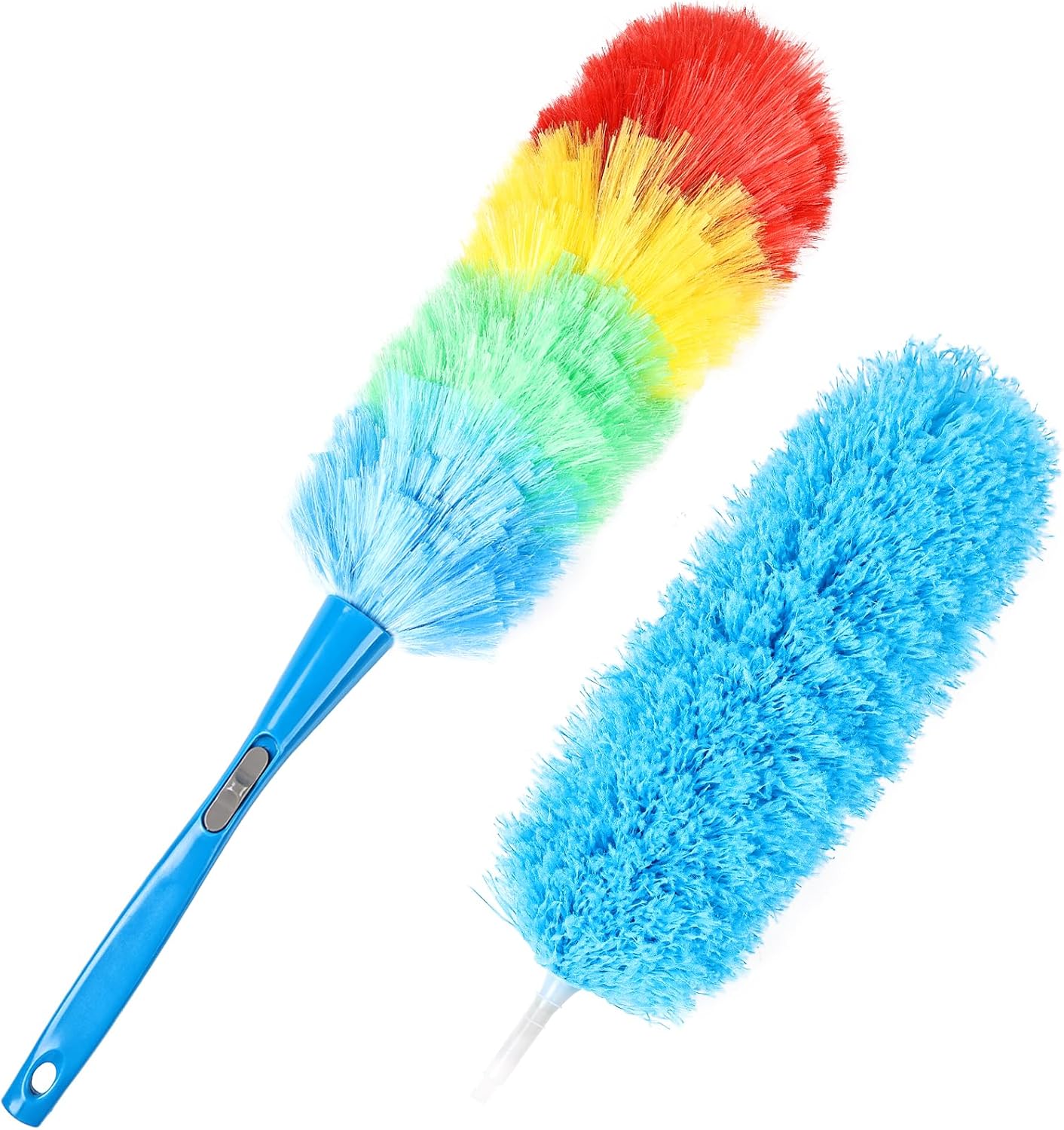 4PCS Microfiber Duster Kit, 3 in 1 Microfiber Dusters Retractable Gap Dust Cleaner and Chenille Duster with 83 inches Extra Long Extension Pole for Cleaning Ceiling Fan, High Ceiling