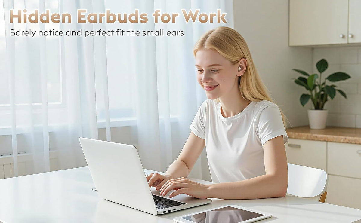 Invisible Mini Sleep Earbuds Bluetooth Wireless for Side Sleeper Small Ears